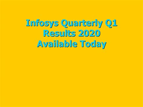 infosys quarterly results q1 2021